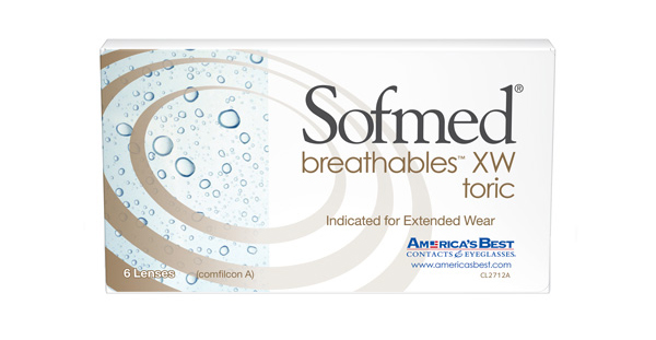 Sofmed breathables XW toric 6 Pack large view angle 0