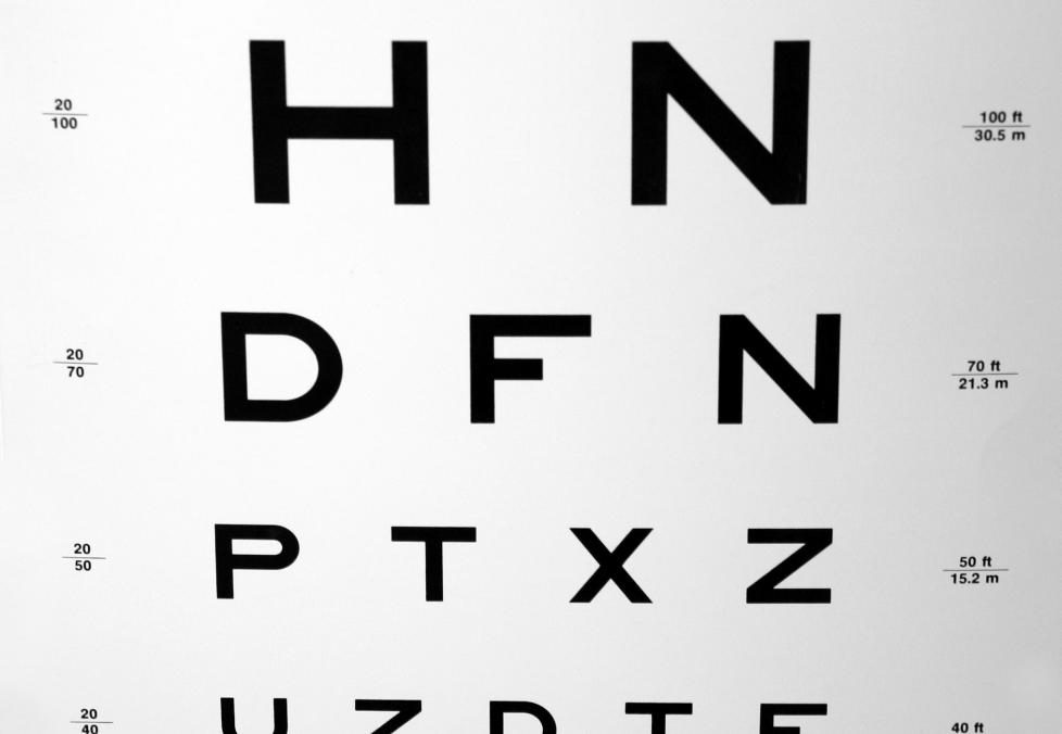 The Snellen eye chart is a staple of every eye exam.
