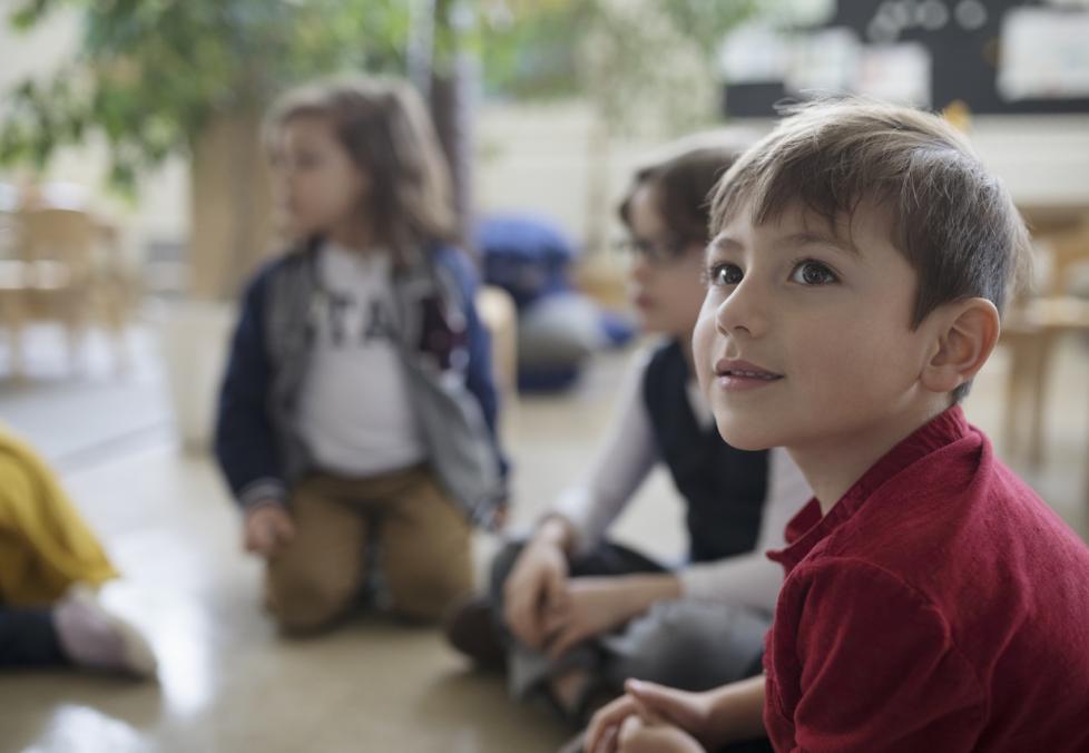 boy in classroom