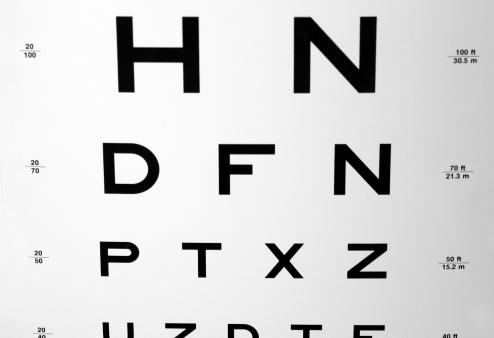 The Snellen eye chart is a staple of every eye exam.