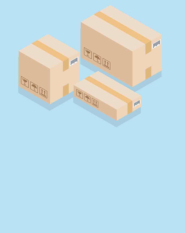 Shipping box illustration
