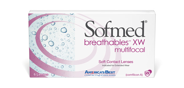 Sofmed breathables XW multifocal 6 Pack - Distance large view angle 0