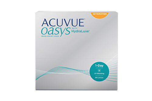 Acuvue Oasys 1-Day with Hydraluxe Toric 90 Pack large view angle 0