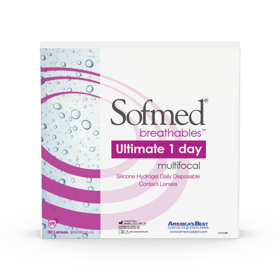 Sofmed Breathables Ultimate 1 Day Multifocal Low Add 90 Pack large view angle 0