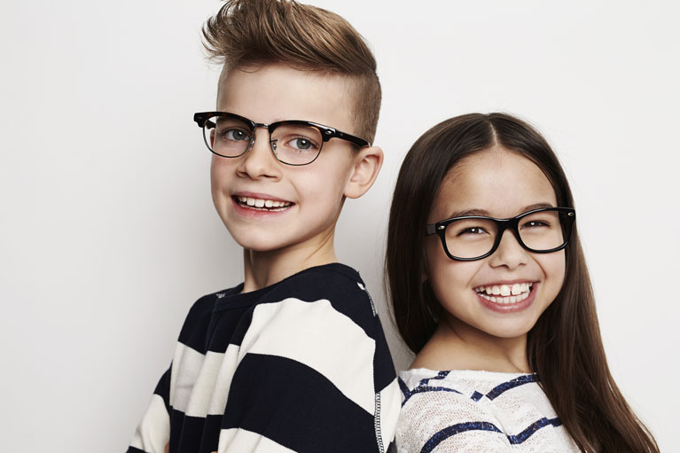 Two Kids With Glasses