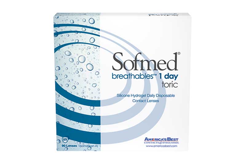 Sofmed breathables 1 Day toric 90 Pack large view angle 0