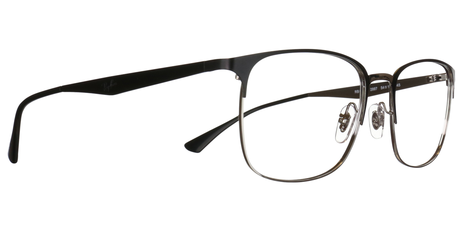 Ray-Ban Prescription Eyeglasses Classic Black and Silver Metal Frame One Size Ray-Ban RB3447V Round Metal Eyeglasses | LensCrafters main image 4