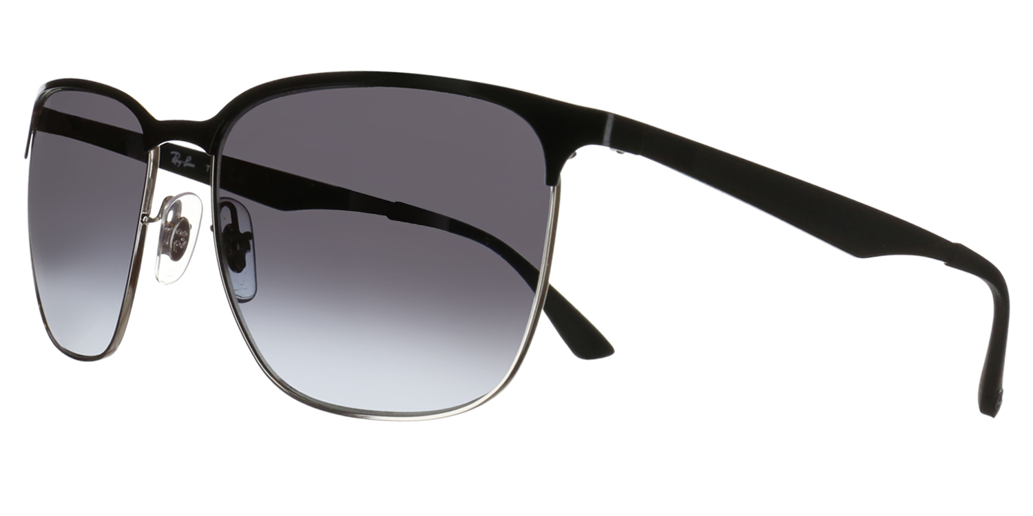 Ray-Ban RB3569 Black Gradient Sunglasses Amazon.com: Ray-Ban Unisex RB3569 Square Sunglasses, Black  main image 2