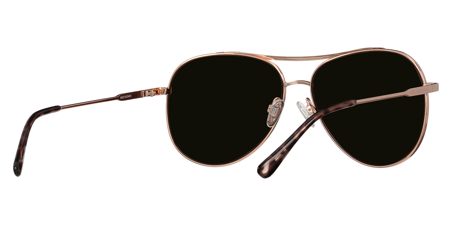 Prive Revaux Rose Gold wire rim Sunglasses with case Prive Revaux Offshore Polarized Sunglasses - QVC.com main image 4