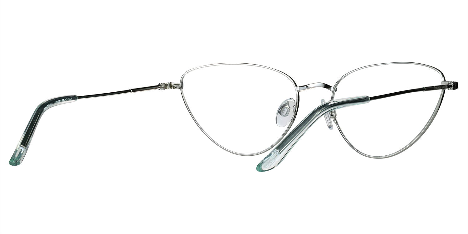 Florence by Mills FBM7012 Sunglasses Silver Frame Gray Lenses 54-17-140 NWOT Florence by Mills 1012 | Eyeglass World main image 4