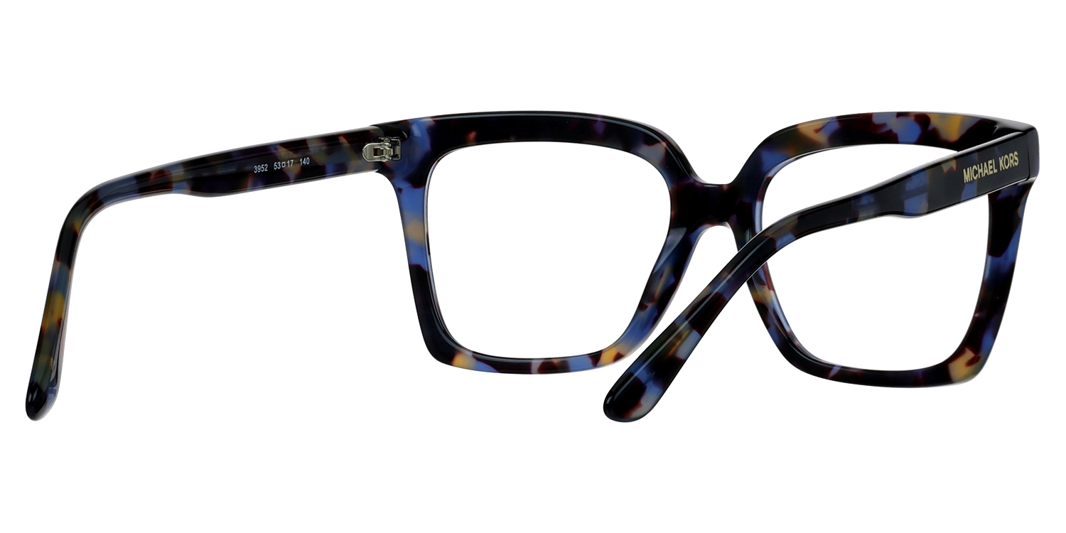Michael Kors Tortoise Frame Sunglasses with Teal Temples Michael Kors Nassau MK4119U eyeglasses for women in Plum  main image 4